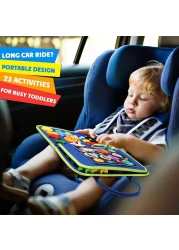 Sybil's Busy Books for Kids Montessori Preschool Activity Books for Toddlers and Kids 3-5 Years Children Educational Toys With Zipper Basic Skills Development Busy Board (Little Explorers Blue)