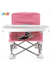 Baby Chair Foldable with Bag Pink