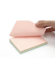 Aiwanto 2Pack Memo Paper Sticky Notes Memo Pad Set For School, Office & Home (100 Sheets Per Pack)