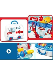 Generic Toys Pretend Play Doctor Set For Kids Medical Kit Nurse Carry Case On Wheels
