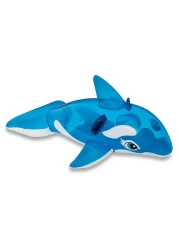 إنتكس عوامة سباحة قابلة للنفخ للركوب على شكل حوت صغير - أزرق 60 × 24 بوصة 58523NP