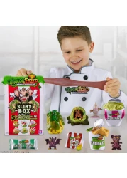 Terror Fried 08094 Slimy Box، عندما تسوء الوجبات السريعة، المقتنيات الإجمالية مع Slime، الأولاد الذين تتراوح أعمارهم بين 4-10 سنوات، لعب مركب متعدد، متعدد الألوان

