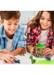 سلايم سحري من كريز - كبسولة دينوريكس مع أطفال سلايم وأشكال ديناصورات قابلة للتجميع - 13 ديناصورًا للجمع، 1 منها نادر للغاية
