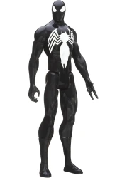 Spider-Man Marvel Ultimate Spider-Man Titan Hero Series Black Suit Spider-Man Figure - 12 Inch
