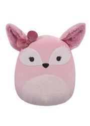Medium Plush 12 inch Miracle Pink Fennec Fox with Bow Officially Licensed Kellytoy Plush Toy Colorful Soft Gift for Kids Girls &amp; Boys Washable Squishy Stuff Toy Multicolor All Age