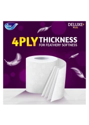 فاين ديلوكس بلس ورق تواليت بـ 4 طبقات 140 ورقة 9 لفات