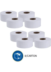 Genuine Joe GJO2506008 Jumbo Dispenser Roll Bath Tissue 8 roll pack