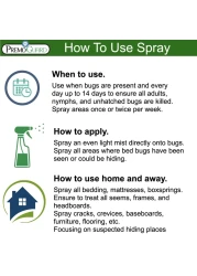Travel Bed Bug Mite Killer Spray by Premo Guard 3 oz Child Pet Safe Fast Acting Stain Odor Free Best Protection Carryon Bag Approved