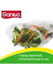 Sanita Club Oxo-Biodegradable Food Storage Bags Number 16 Extra Large Clear 50 Storage Bags