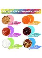 10PCS Food Storage Bags Silicone Leakproof Reusable Storage Bags Reusable Snack Bags Silicone for Home Food Storage Kids School LunchPicnic and Travel Salad Dressing Container