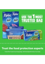 Ziploc Sandwich and Snack Bags with EasyGuide Texture Plastic Storage Bags with Grip n Seal Technology 280 Bags Total