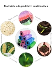 Multipurpose Pet Poop Bag Dog Waste Poop Bag Pet Accessories Pet Garbage Bag 8 Roll