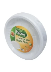 Falcon Plastic Plates 18cm White 25 PCS