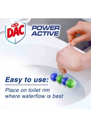 DAC Power Active Lemon Toilet Rim Block Duo Pack 100g