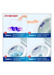 هاربيك أكتيف القوة البنفسجية منظف المرحاض برائحة مروج اللافندر 35 غرام