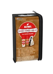 KIWI Suede and Nubuck Shoe Cleaner Kit For Shoes Boots and More Includes Cleaner Protector Brush Cloth Eraser Block