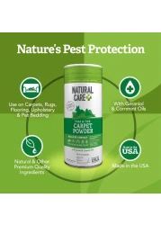 Natural Care Flea and Tick Carpet Powder Flea Treatment for Rugs Carpet or Pet Bedding 81 Ounce Canister