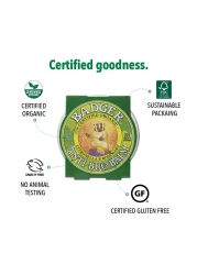 BadgerBug Repellent Organic DeetFree Mosquito Repellent with Citronella Lemongrass Easy to Use Travel Size Camping Essential Family Friendly Insect Repellent Balm 2 oz Tin 2 Pack