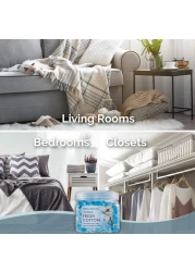 SMELLS BEGONE Odor Eliminator Gel Beads Air Freshener Eliminates Odor in Bathrooms Cars Boats RVs Pet Areas Made with Essential Oils Fresh Cotton Scent 12 Ounce