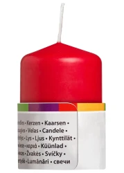 Bolsius Unscented Pillar Candles, Pack Of 4