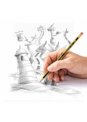 Staedtler Noris 122-HBA HB Pencils 2 PCS and Sharpener 511-004