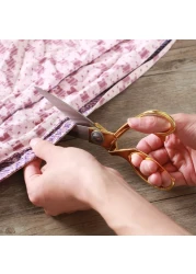 Wild Bold Scissors All Purpose 8Gold Fabric Scissors Professional Heavy Duty Sewing Scissors with Ultra Sharp Stainless Steel Blade Shears Left Handed Scissors For Office Fiskars Craft Scissors