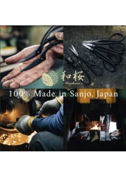 Wazakura Koryu Flower Arrangement Ikebana Scissors 65 in 165mm Made in Japan Floral Arrangement Hasami Japanese Kado Tools Yasugi Steel Koryu Scissors