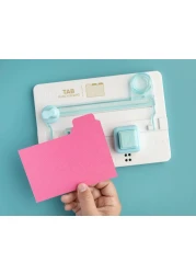 We R Memory Keepers Tab Punch Board Arts and Crafts and Scrapbooking Tool Create Custom Tabs Labels Folders Planner Dividers and More