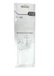 AL ARQAM Stainless Steel Protractor 180 Degrees Two Arm Ruler Adjustable Angle Protractor Woodworking Ruler Craftsman Angle Measure Tool