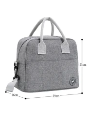 Eazy Kids Insulated Lunch Bag- Grey