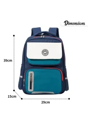 Eazy Kids - Back to School - 16" Ergonomic School Bag - Blue