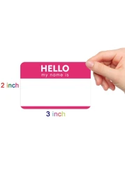 Zacool Name Tag Stickers 3x 2 Peel and Stick Name Tag Labels Hello My Name is Nametags Stickers Colorful Name Badge Labels for Themed Party Family Home School Office Conferences 160 Pcs