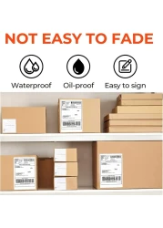 [2 Rolls, 700 Labels] 4"x6" Direct Thermal Shipping Label Compatible with Zebra Printers, Blank Shipping Labels for Amazon FBA,UPS, USPS, Fedex, DHL, Endicia, eBay (2 Roll - 700 Labels)