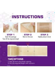 Silicone Scar Sheets16 x 60Roll15M Soft Silicone Gel Scar Tape Painless Silicone Tape Roll Reusable Medical Grade Silicone Scar Removal Strips for CSectio