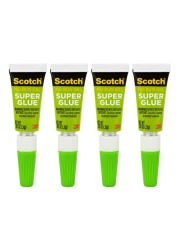 3M Scotch Super Glue Gel Small Tubes AD119 0.48g 4 PCS