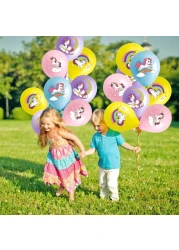 Generic 28 Pcs Unicorn Balloons, 12 Inch Latex Balloons Pack, Suitable For Unicorn Themed Decorations For Children's Birthday Parties, Multicoloured Balloons For Kids Birthday Party Decorations
