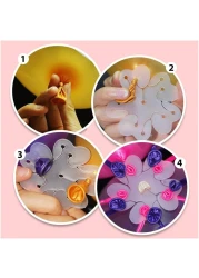 Generic All In One Balloon Stand Tower Set With 2 Balloon Towers, 2 Pieces Plum Clip Flower