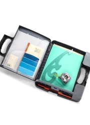 Officemate Portable Clipboard Storage plastic Case for A4 sizes Charcoal 833011134w x 112d x 1412h