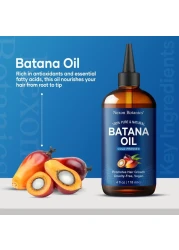 Raw Batana Oil for Hair Growth 4 fl oz 100 Pure Natural Cold Pressed Dr Sebi Oil Batana for Skin Face Lashes Aceite de Batana