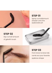 Soap Brows Kit,2Pcs/Set Eyebrow Freeze Styling Wax,Waterproof Long-lasting Eyebrows Enhancer Shaping Clear Tint Gel, Eye Brow Makeup Balm Pomade Cosmetics (2pc 04#)