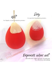 BEAKEY Makeup Sponge 5 Pcs Set LatexFree Boun Boun Beauty Sponge for Blending Makeup Sponges for Foundation Liquid Cream and Powder Blender for Enhanced Make Up Application Halloween Makeup Tools