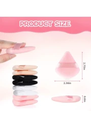 8 Pieces Triangle Powder Puff Face Soft Triangle Makeup Puff Velour Cosmetic Foundation Blender Sponge Beauty Makeup Tools
