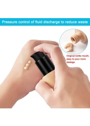 4 Pcs Replacement Foundation Pump Compatible with Maybelline Fit Me Liquid Foundation, Plastic Cosmetic Liquid Foundation Make-Up Pump Replacement Tool(with Spoon, Dropper, Funnel)