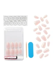 كيس أظافر إصطناعية - متعدد الألوان 28 قطعة KCS02