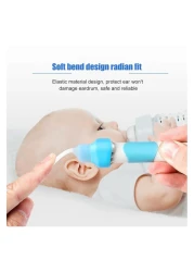 Portable Electric Ear Cleaner Wax Removal Kit &ndash; Automatic Vacuum Earwax Cleaning Tool with LED Light &ndash; Safe and Effective Ear Hygiene Device