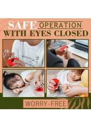 Electric Baby Nail Trimmer with LED Light - Safe &amp; Gentle Nail File for Newborns &amp; Toddlers 6 Grinding Pads for Toes &amp; Fingernails, Quiet Motor, Portable Infant Nail Care Kit - Pink
