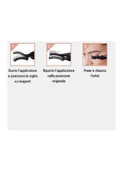 كيس رموش إصطناعية مغناطيسية مع أداة للتركيب - أسود KMAG01C