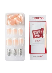 Kiss Impress Press-On Manicure False Nails 83659 Short Time Slip 30 PCS