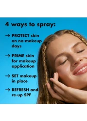 elf SKIN All Set For Sun SPF 45 Setting Spray With SPF 45 For LongLasting Makeup Weightless NonGreasy Formula Vegan CrueltyFree Packaging May Vary