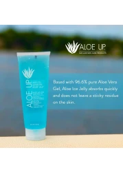 ALOE UP Aloe Ice Sunburn Relief Jelly Face and Body Organic After Sun Gel With 966 Pure Aloe Vera Gel Reef Safe Alcohol and FragranceFree 4 Oz
